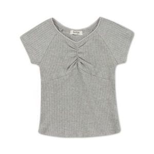 Speechless Big Girls Rib V-neck Top